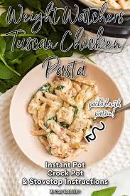 weight watchers tuscan en pasta