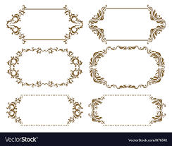 ornate frames royalty free vector image