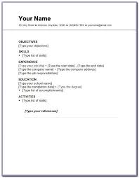 Use simple and clear fonts that make it easy to read your cv. Free Simple Resume Samples Vincegray2014