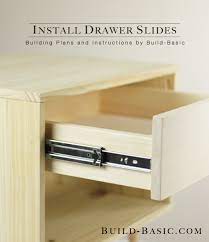 how to install drawer slides build basic