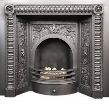 Large Decorative Cast Fireplace Insert