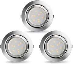 Amazon Com Lampaous Led Puck Lights Dimmable Under Cabinet Lighting 6w 480lm Mini Recessed Downlight Led Panel Light Locker Ceiling Corner Lighting Kits Under Bed Garage Display Case Lights 6000k Cool White 3pcs Home Improvement
