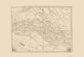 Details About Cuba And Surrounding Nautical Chart Caribbean Jefferys 1775 23 X 33
