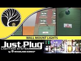Wall Mount Lights Just Plug Lighting System Woodland Scenics Model Scenery Youtube