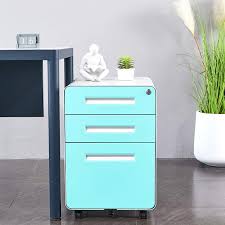 Installing a lock kit is a fairly simple and inexpensive solution. 3 Drawer Mobile File Cabinet Bhbl Locking Filing Cabinet Rolling Pedestal Under Desk Fully Assembled Except Casters Letter Legal Size Light Blue Walmart Com Walmart Com