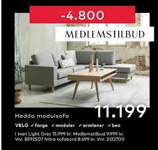 hedda modulsofa tilbud hos skeidar