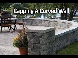 How To Cap A Curved Patio Wall You
