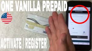 one vanilla prepaid visa card