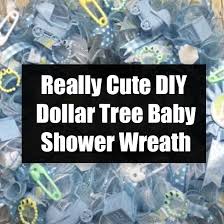 cute diy dollar tree baby shower wreath
