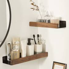 Floating Wall Shelves No Drill Solid