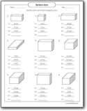Surface area of a rectangle prism. Surface Area Of A Rectangular Prism Worksheets