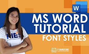 how to change font style in microsoft word