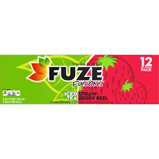 fuze iced tea strawberry red tea with
