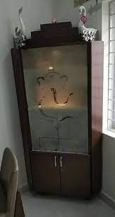 puja room door designs with gl