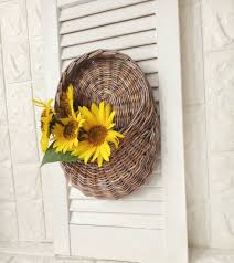 Basket On The Door Oval Flower Basket