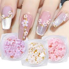 flower nail charms 3d nail flower