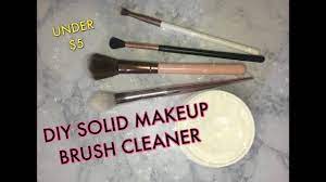 diy solid makeup brush cleaner you