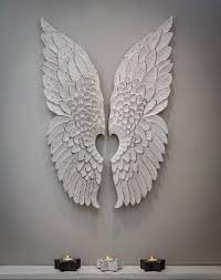 R Pair Of Large Vintage Angel Wings