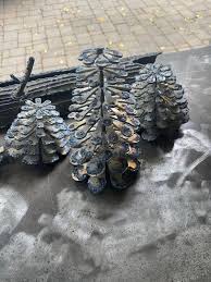 Steel Pine Cone X Large For Firepit