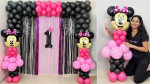 mini mouse theme birthday decoration