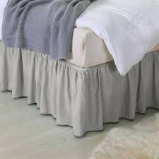 Light Gray Ruffle Bed Skirt Us Twin