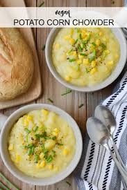 vegan potato corn chowder where you