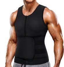 Amazon.com : Wonderience Neoprene Sauna Suit for Men Waist Trainer Vest  Zipper Body Shaper with Adjustable Belt Tank Top (Black, Small) : Sports &  Outdoors