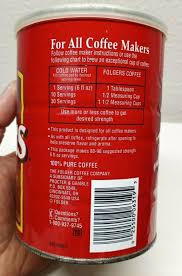 vine folgers coffee can special