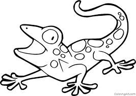 Download 184 gecko coloring stock illustrations, vectors & clipart for free or amazingly low rates! Simple Cartoon Gecko Coloring Page Coloringall