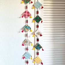 Upcycled Fabric Wall Hangings