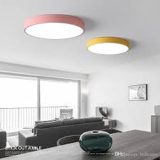 2020 Nordic Round Led Bedroom Ceiling Lamp Ultra Thin Simple Modern Wrought Iron Macaron Creative Personality Restaurant Home Decoration Lamps From Ledleader 17 24 Dhgate Com