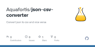 Load form url,download,save and share. Github Aquafortis Json Csv Converter Convert Json To Csv And Vice Versa