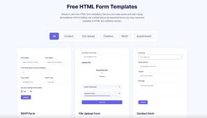 20 free html form templates based on