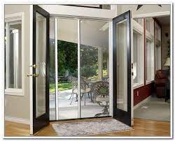 sliding french patio doors with screens