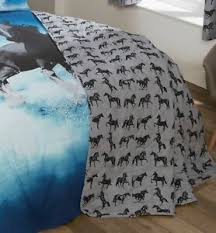 single bed horses wild spirit quilted