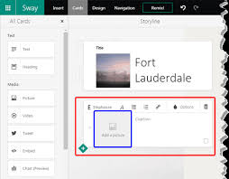 Picture Cards In Microsoft Sway