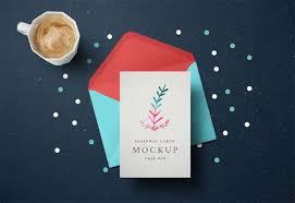 15 Beautiful Free Greeting Card Mockup Ginva