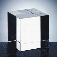china optical k9 crystal glass cube