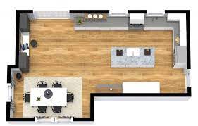 ious l shaped kitchen plan with island