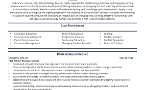 Start with a science cv work experience section. High School Biology Teacher Resume Example Guide 2021