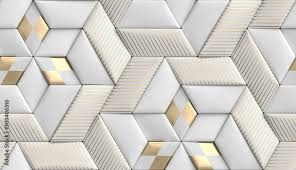 3d wallpaper of 3d soft geometry tiles