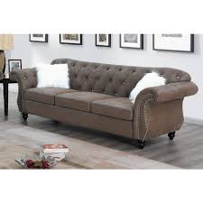 Faux Leather 4 Seater Straight Sofa