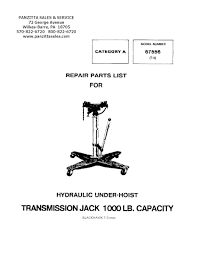 black hawk t 3 transmission jack parts