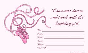 free birthday invitations to print for