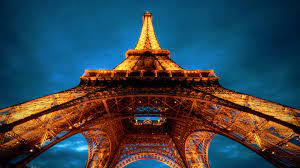 Wallpaper Eiffel Tower at night ...