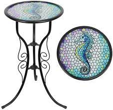 liffy outdoor mosaic side table