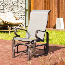 Brown Aluminum Outdoor Glider 84b 199