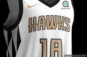 Nike atlanta hawks white 2018/19 swingman custom jersey. Studio Stories Hawks City Uniform Embraces Gold For 50th Sportslogos Net News