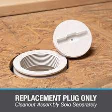 pvc recessed replacement cleanout plug