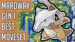 Marowak Gen 1 Best Moveset - Marowak Best Moveset Moves Pokemon Red Blue  Yellow Version Guide - YouTube